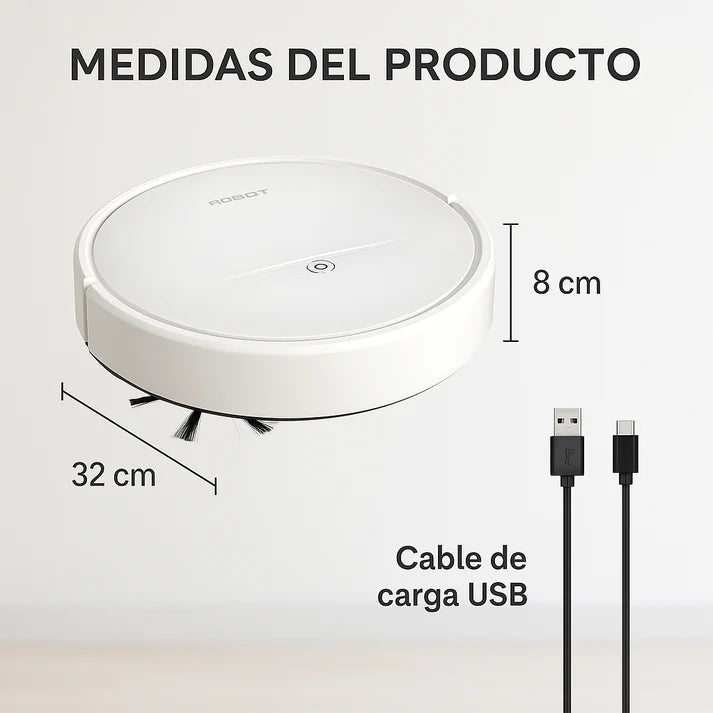 Cleanme® Aspiradora Robot | Limpia tu hogar sin mover un dedo