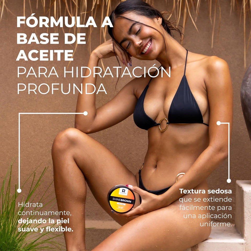 Shine Brown – Acelerador de Bronceado con Hidratación (100g)